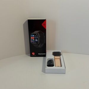 Pink and Black Smartwatch